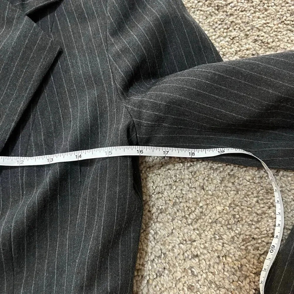 White House Black Market Blazer Jacket Womens Peplum Pearl Cufflinks Office Work - Picture 4 of 12